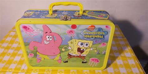 metal spongebob lunch box|spongebob lunchbox.